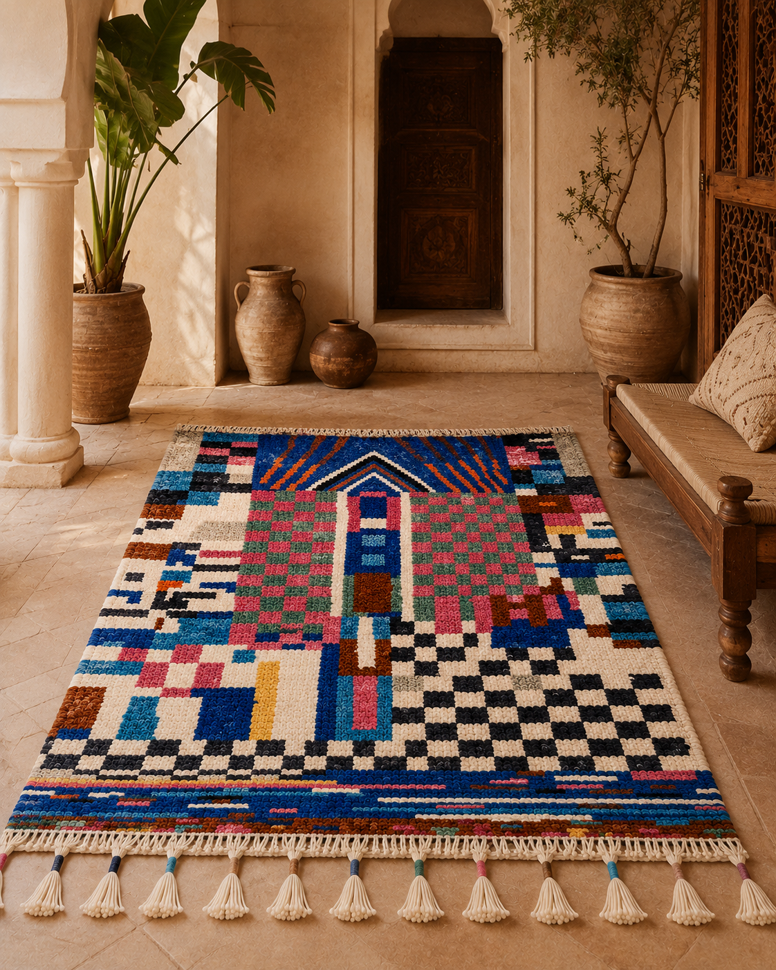Tapis Style Berbère Atlas Majorelle