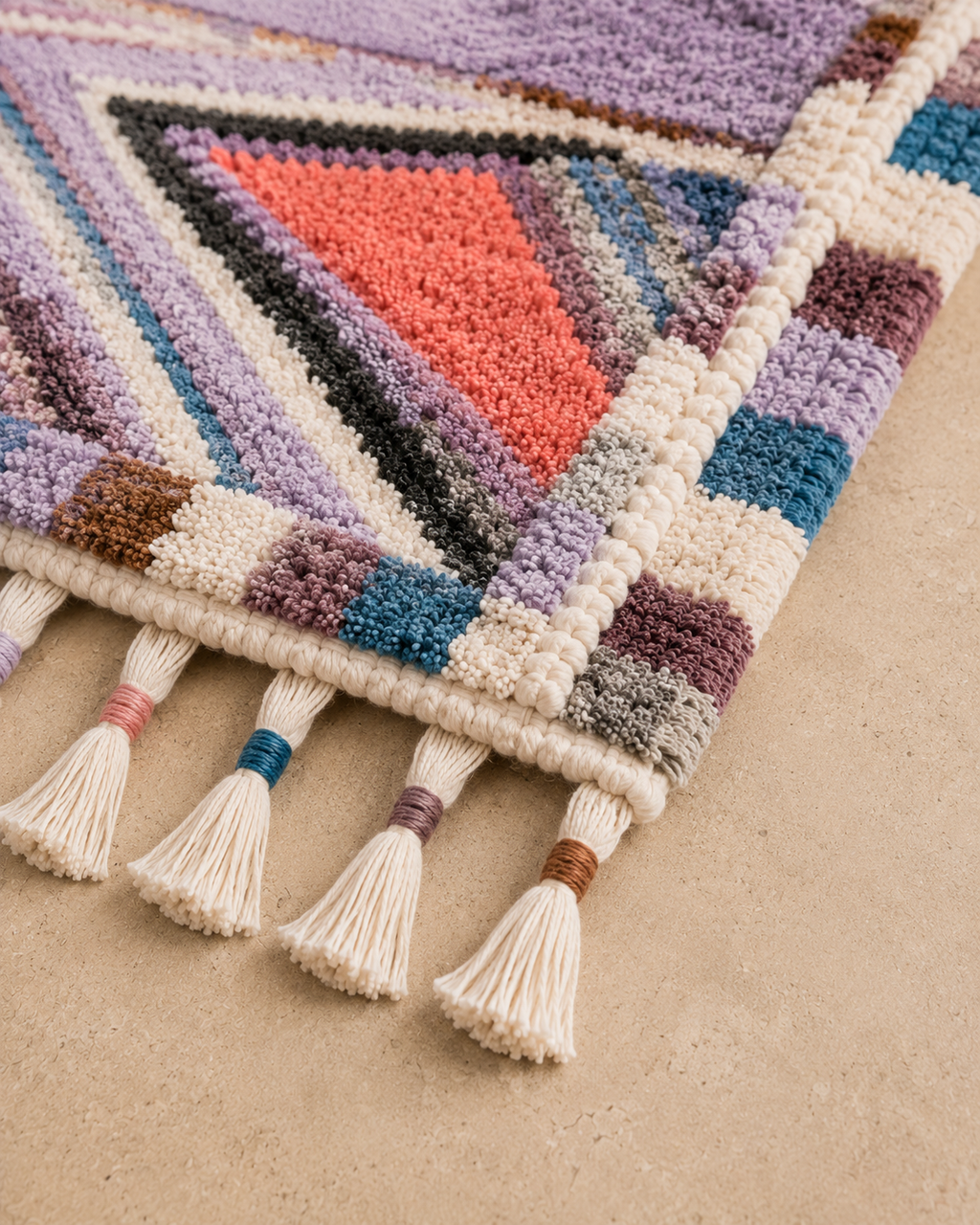 Tapis Style Berbère Azur Saphir