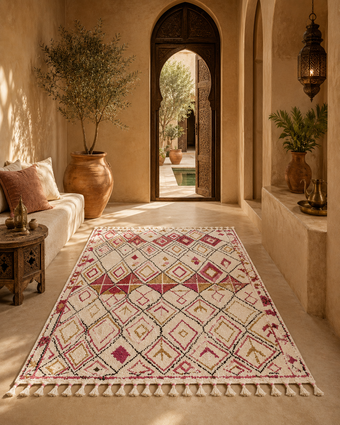 Tapis Style Berbère Nomade Sable